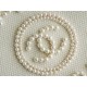 Chanel Pearl Logo Embroidered Beach Bag, Beige  