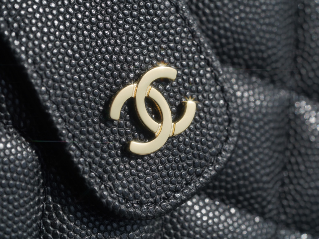 Chanel Classic Three-in-One Phone Bag, Black Gold, Calfskin  