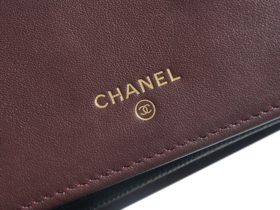 Chanel Classic Three-in-One Phone Bag, Black Gold, Calfskin  