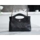 Chanel 24C Horizontal 31 Bag Mini, Black, Waxed Calfskin  