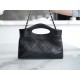 Chanel 24C Horizontal 31 Bag Mini, Black, Waxed Calfskin  