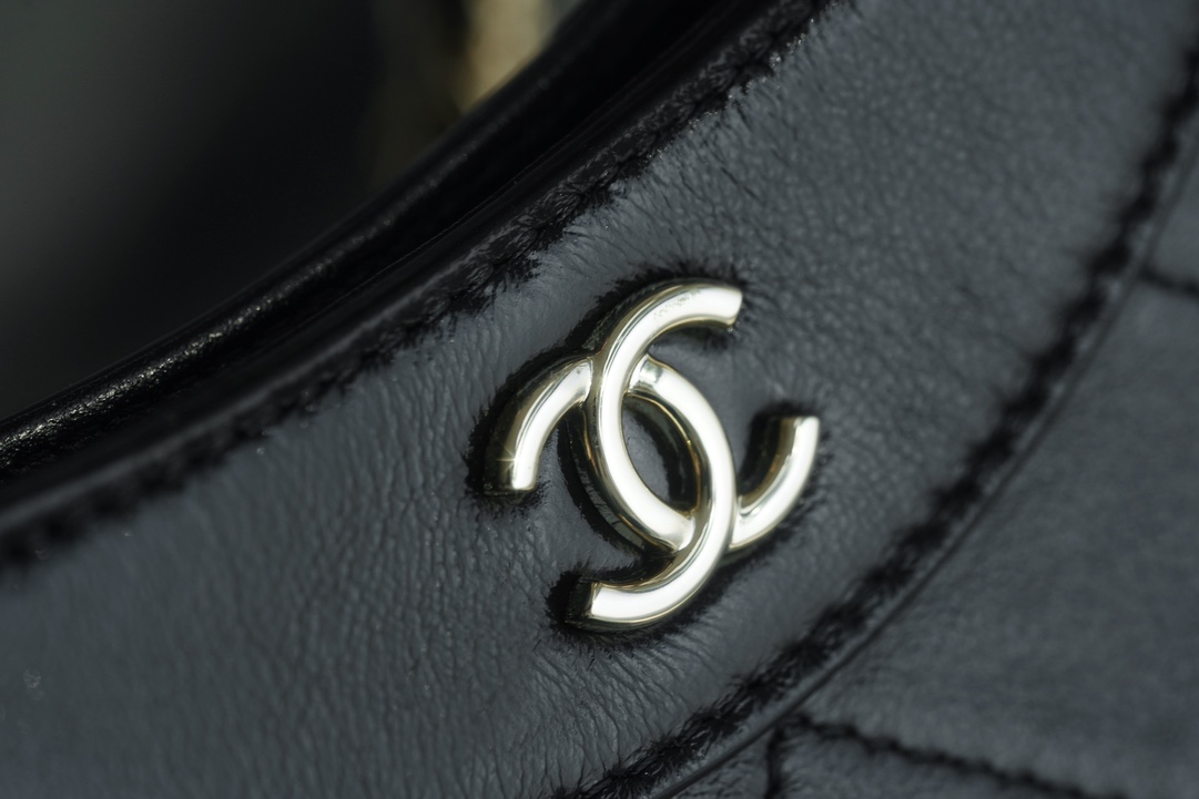 Chanel 24C Horizontal 31 Bag Mini, Black, Waxed Calfskin  