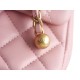 Chanel 23K Metal Ball Boy Bag, Pink  