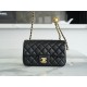 Chanel 23C Metal Ball Mini Boy Bag, Black, Lambskin  