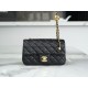 Chanel 23C Metal Ball Mini Boy Bag, Black, Lambskin  