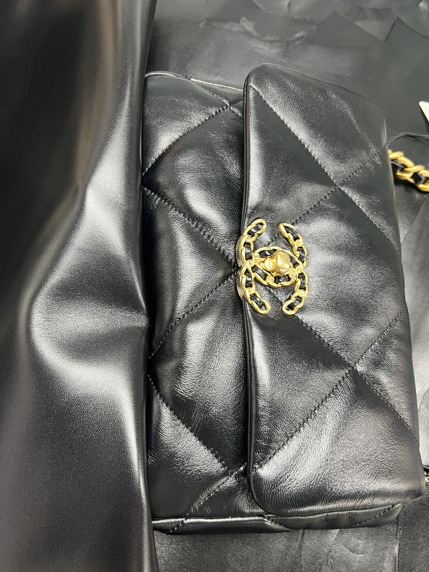 Chanel 19 Bag, Small, Lambskin  