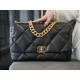 Chanel 19 Bag, Classic Black, Maxi, Lambskin  