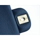 CF Classic Flap, Medium, Deep Blue, Lizard-Embossed Calfskin