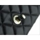 Chanel 23A Rhinestone Handle CF, Small, Black, Lambskin  