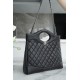 Chanel 23A 31 Bag, Large, Black, Shiny Crinkled Calfskin  