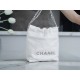 Chanel 23S 22 Mini Bag, Silver, Calfskin