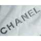 Chanel 23S 22 Mini Bag, Silver, Calfskin