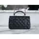 Chanel 23P Handle CF Mini, Black, Lambskin  