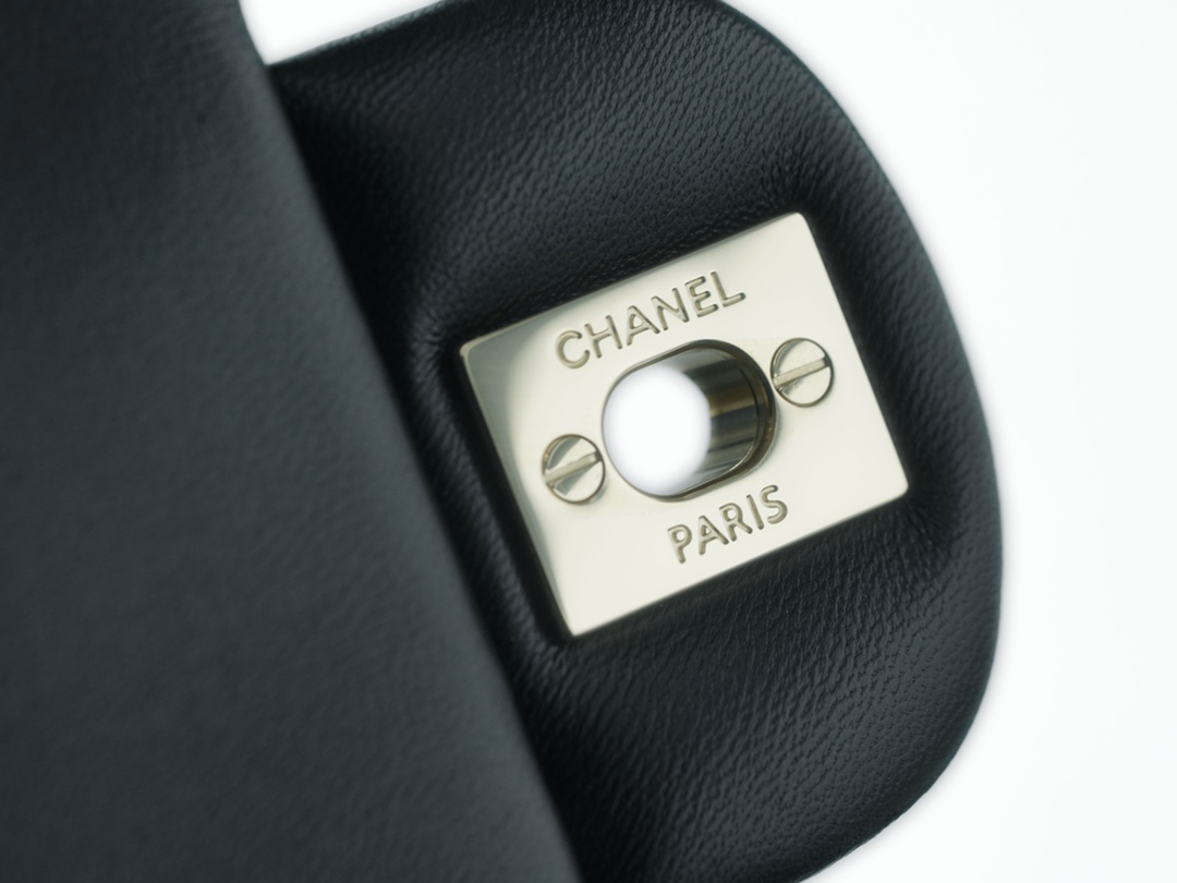 Chanel 23P Handle CF Mini, Black, Lambskin  