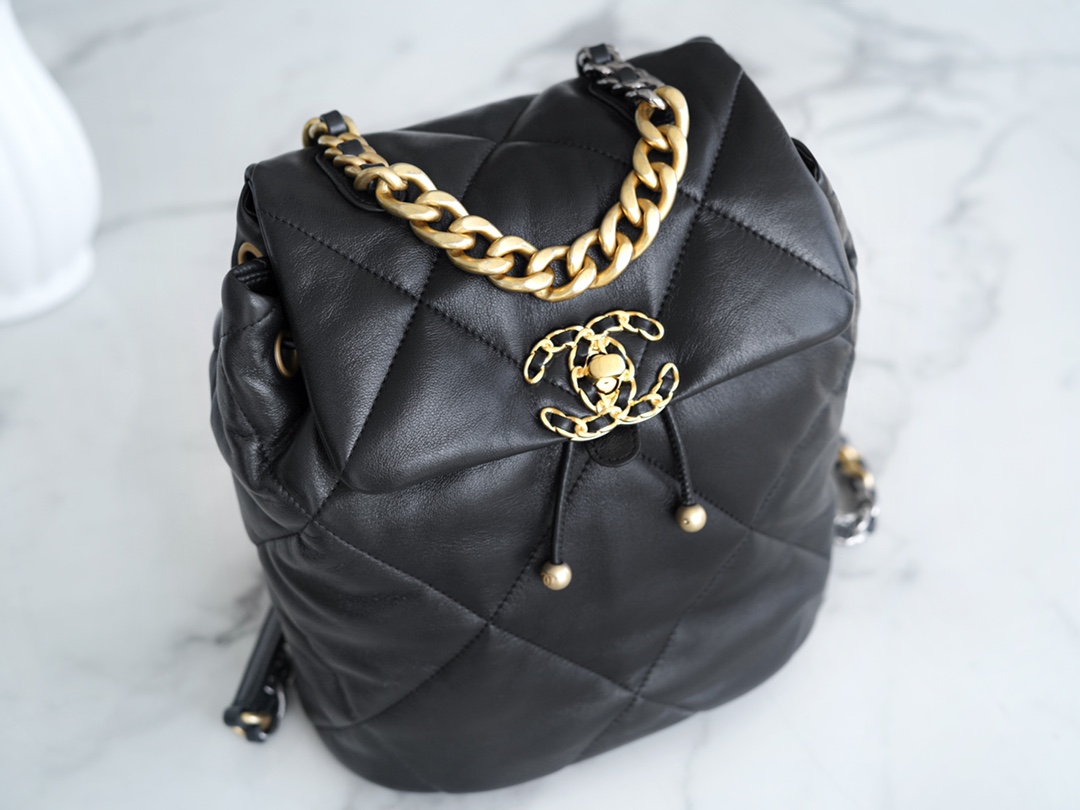 Chanel 24C 19 Bag, Backpack, Black  