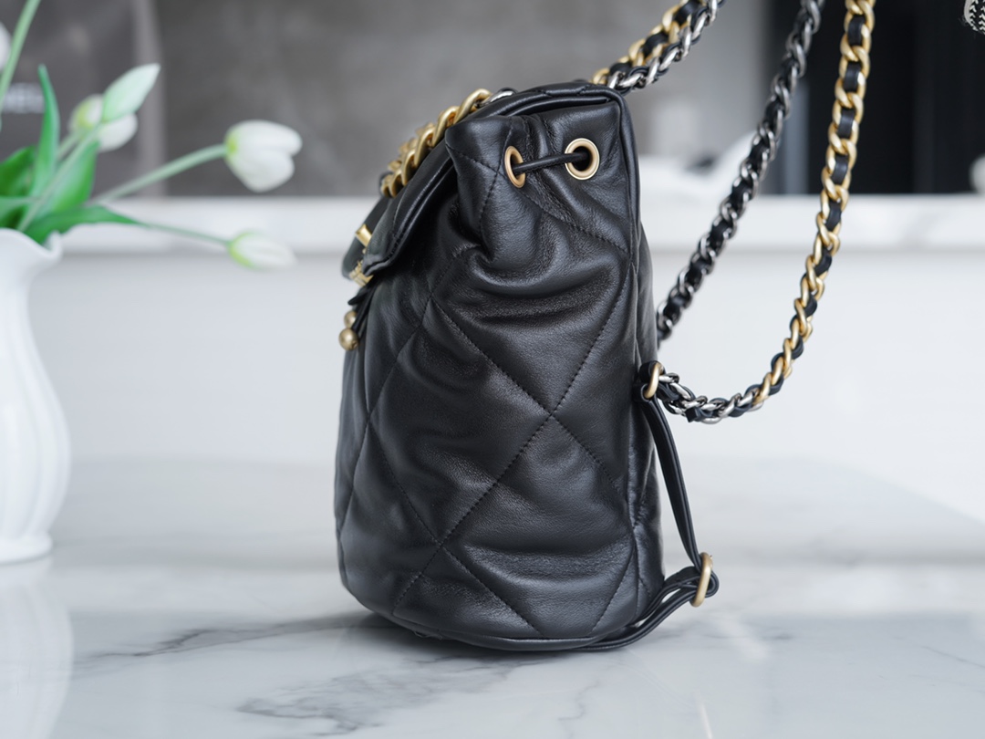 Chanel 24C 19 Bag, Backpack, Black  