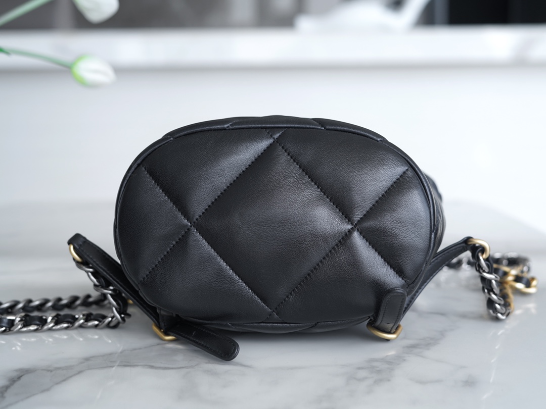 Chanel 24C 19 Bag, Backpack, Black  