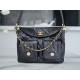 Chanel 24P Hobo Messenger Bag, Small, Black, Oil Waxed Calfskin  