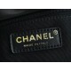 Chanel 24P Hobo Messenger Bag, Large, Black, Oil Waxed Calfskin  