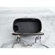 Chanel 23K Fall/Winter New "Mini Double C" Handle Long Box, Black, Lambskin  