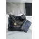 Chanel 22P Bag, Medium, Black, Glossy Calfskin  