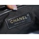 Chanel 22P Bag, Medium, Black, Glossy Calfskin  