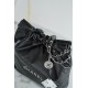 Chanel 22P Spring/Summer New 22 Bag, Small, Black, Silver Hardware  