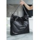 Chanel 22P Bag, Black, Silver Hardware, Medium  