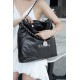 Chanel 22P Bag, Black, Silver Hardware, Medium  