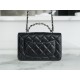 Chanel 23K Rhinestone Handle WOC, Black, Calfskin  