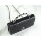 Chanel 23K Rhinestone Handle WOC, Black, Calfskin  