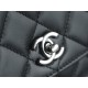 Chanel 23K Rhinestone Handle WOC, Black, Calfskin  