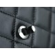 Chanel 23K Rhinestone Handle WOC, Black, Calfskin  