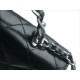 Chanel 23K Rhinestone Handle WOC, Black, Calfskin  