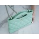 Chanel 24S Horizontal 31 Bag Nano, Mint Green, Oil Waxed Lambskin  