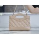 Chanel 24S Horizontal 31 Bag Nano, Milk Tea Almond, Oil Waxed Lambskin  