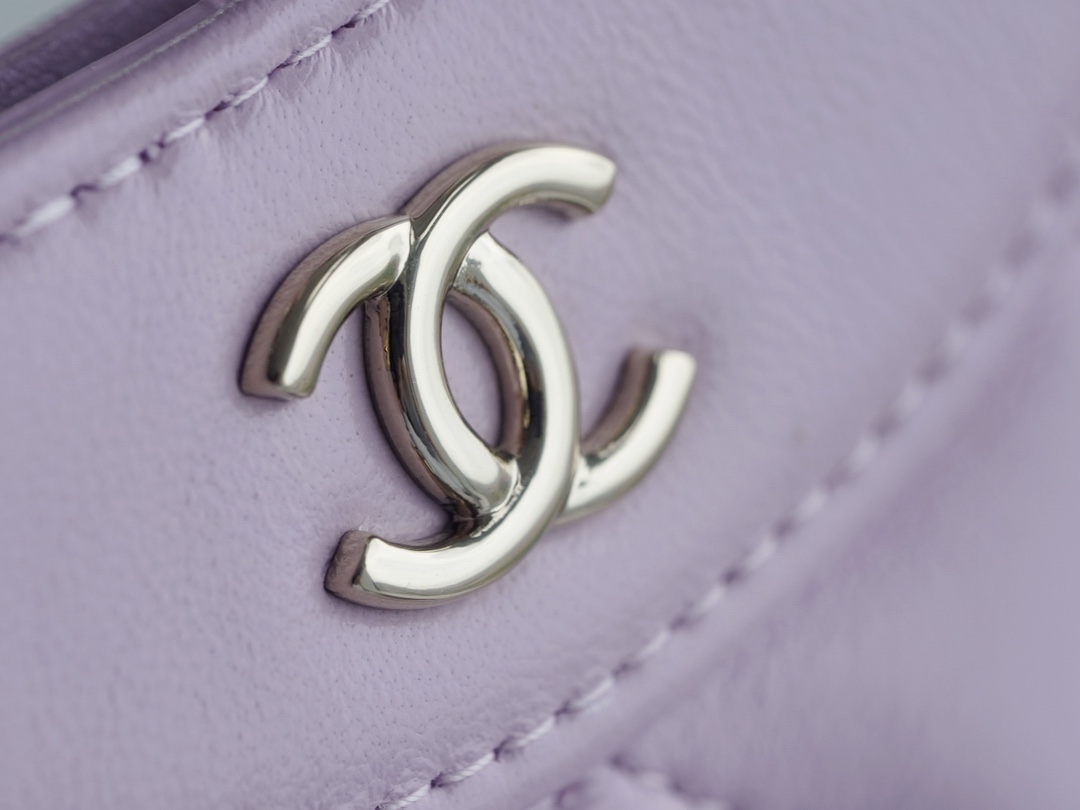 Chanel 24S Horizontal 31 Bag Nano, Pink Purple, Oil Waxed Lambskin  