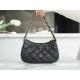 Chanel 23K 19 Hobo, Large, Black, Vintage Crinkled Calfskin  