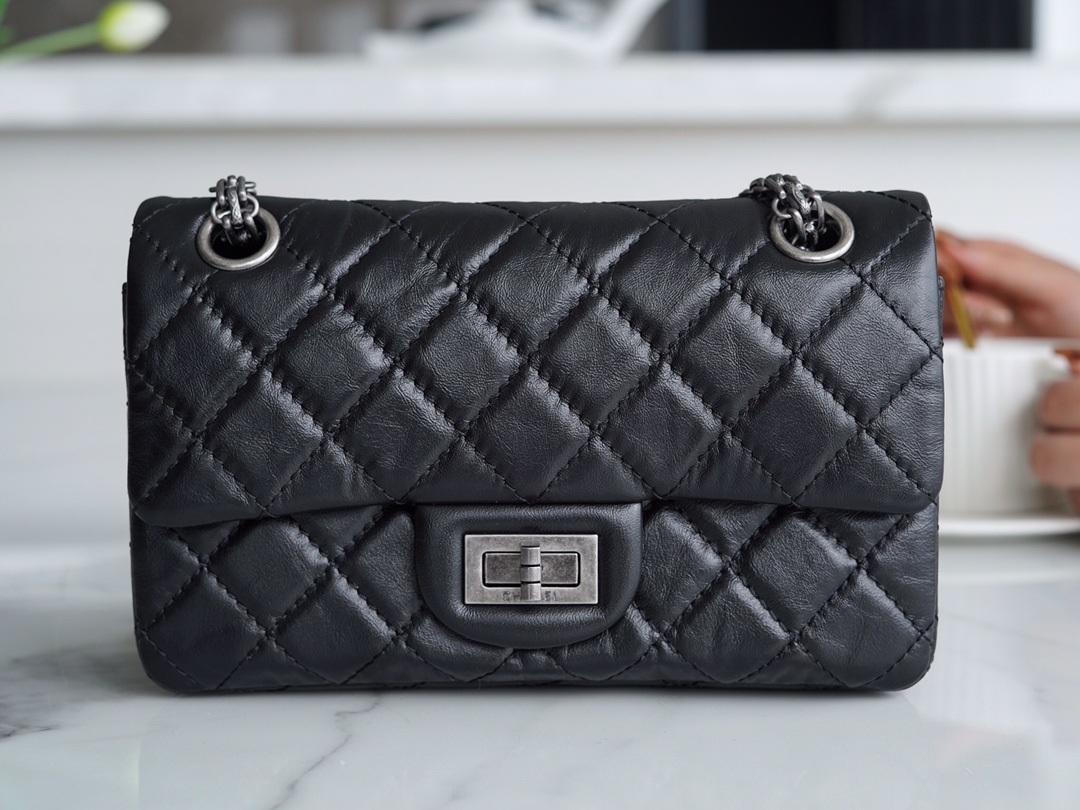 Chanel Black and Silver, Calfskin  