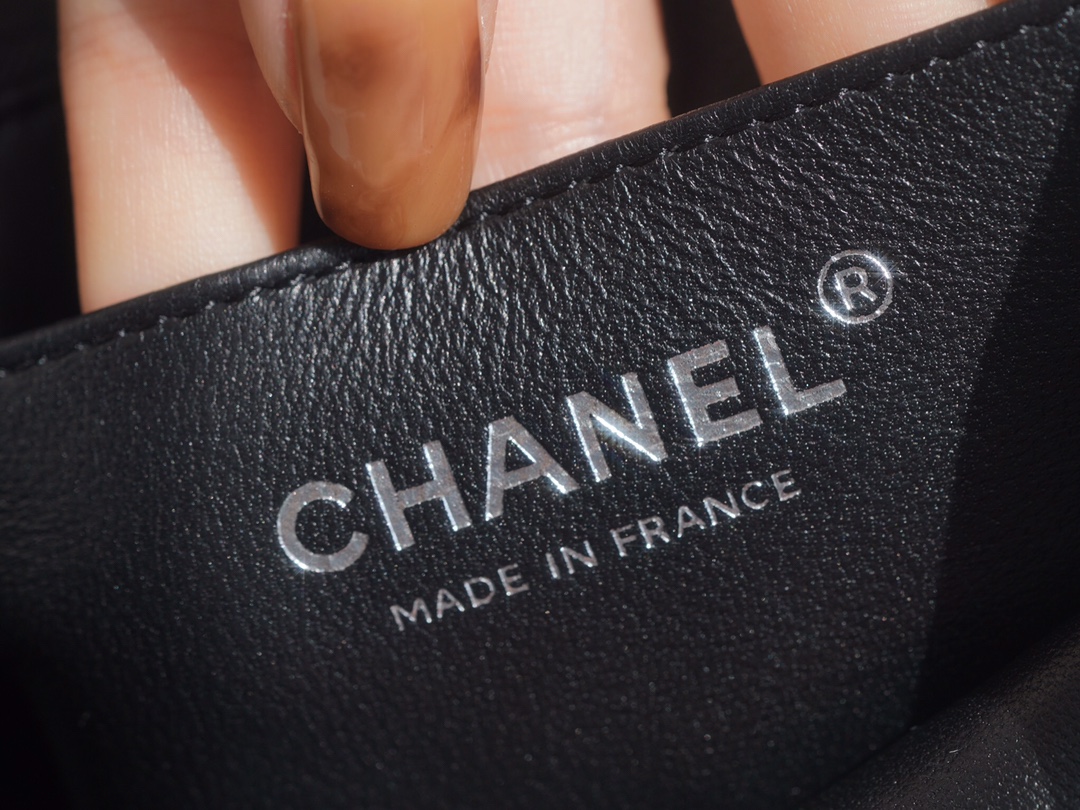 Chanel Black and Silver, Calfskin  