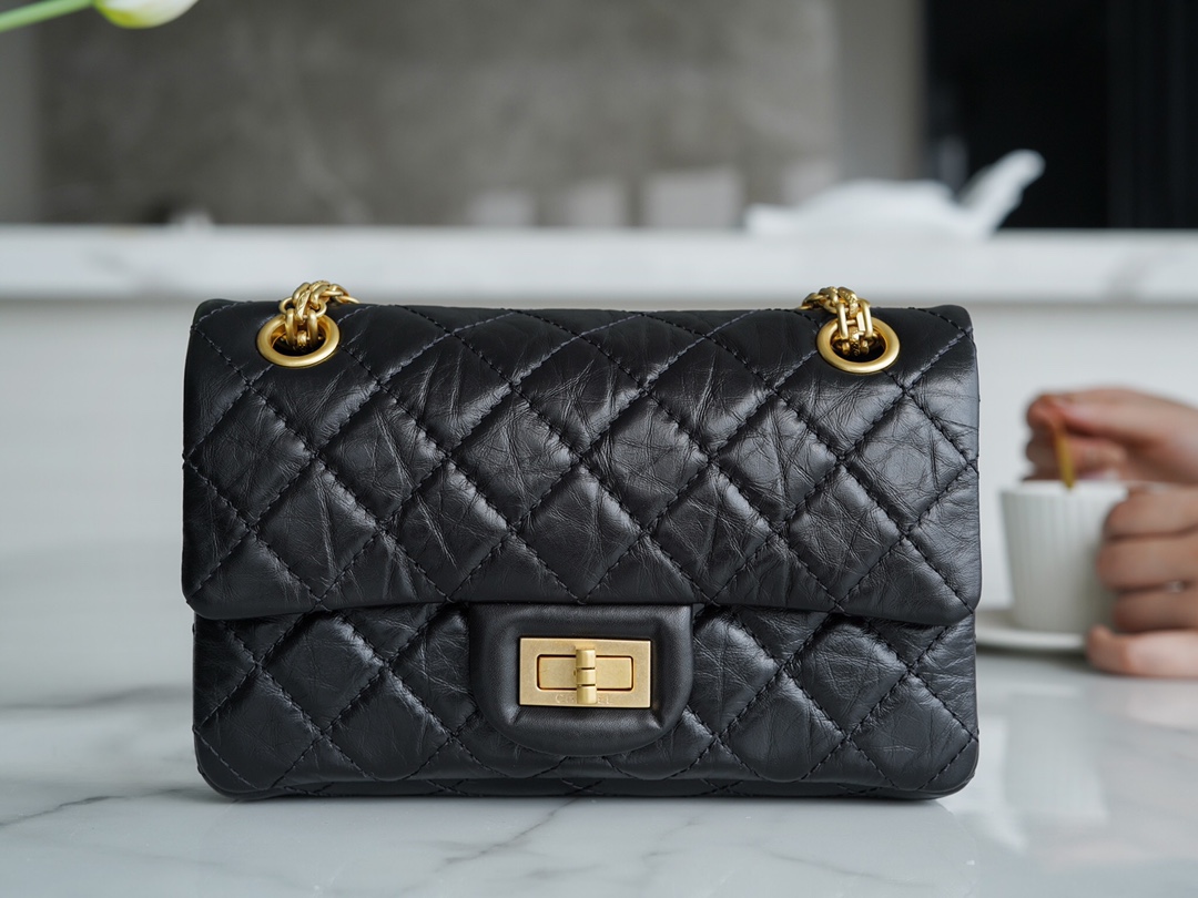 Chanel Black and Gold, Calfskin