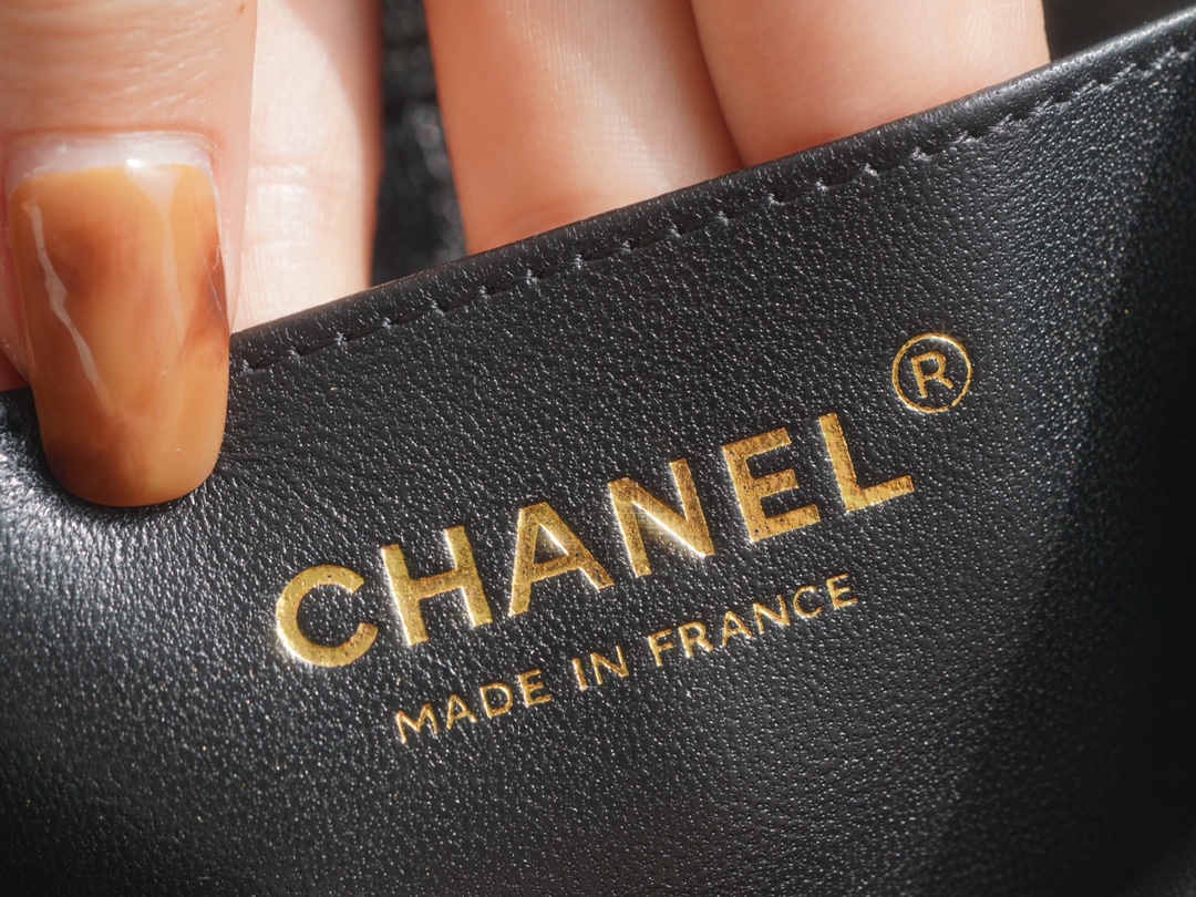 Chanel Black and Gold, Calfskin