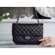 Chanel Small, Black and Silver, Calfskin