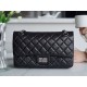 Chanel Small, Black and Silver, Calfskin