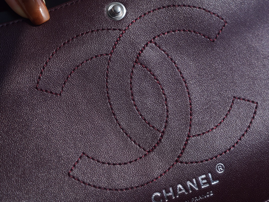 Chanel Small, Black and Silver, Calfskin