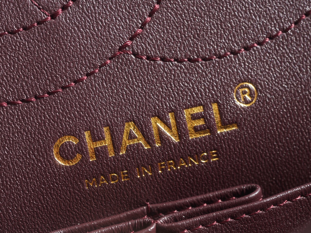 Chanel Small Black & Gold Calfskin - Hardware Detail Close-Up  