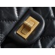 Chanel Small Black & Gold Calfskin - Hardware Detail Close-Up  