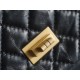 Chanel Small Black & Gold Calfskin - Hardware Detail Close-Up  