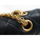 Chanel Small Black & Gold Calfskin - Hardware Detail Close-Up  