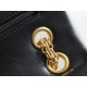 Chanel Small Black & Gold Calfskin - Hardware Detail Close-Up  